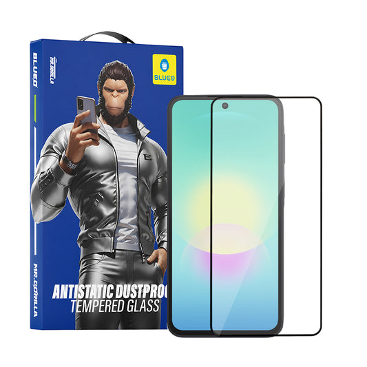 Blueo HD Screen Protector Film for Samsung Galaxy A27 5G / A57 5G / A37 5G, Tempered Glass, Full Glue, 2.5D, Black