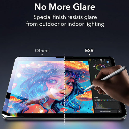 ESR Armorite Paper Feel UltraFit Screen Protector for Apple iPad (2025) / (2022), Tempered Glass, Full Glue, Set of 2 Pieces
