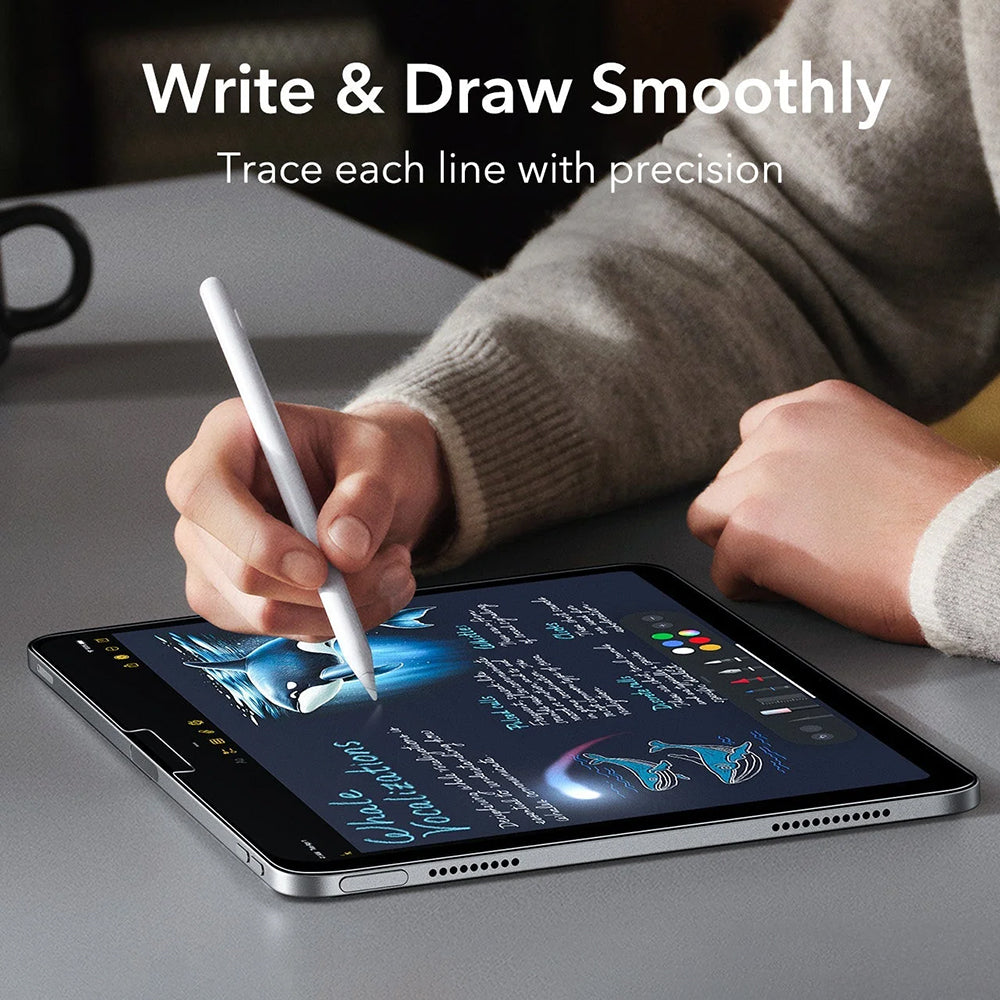 ESR Armorite Paper Feel UltraFit Screen Protector for Apple iPad Air 11 (2026) / Air 11 (2025), Tempered Glass, Full Glue, Set of 2 Pieces