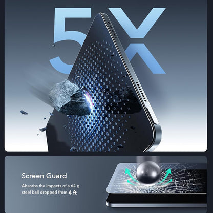 ESR Armorite Paper Feel UltraFit Screen Protector for Apple iPad Air 11 (2026) / Air 11 (2025), Tempered Glass, Full Glue, Set of 2 Pieces