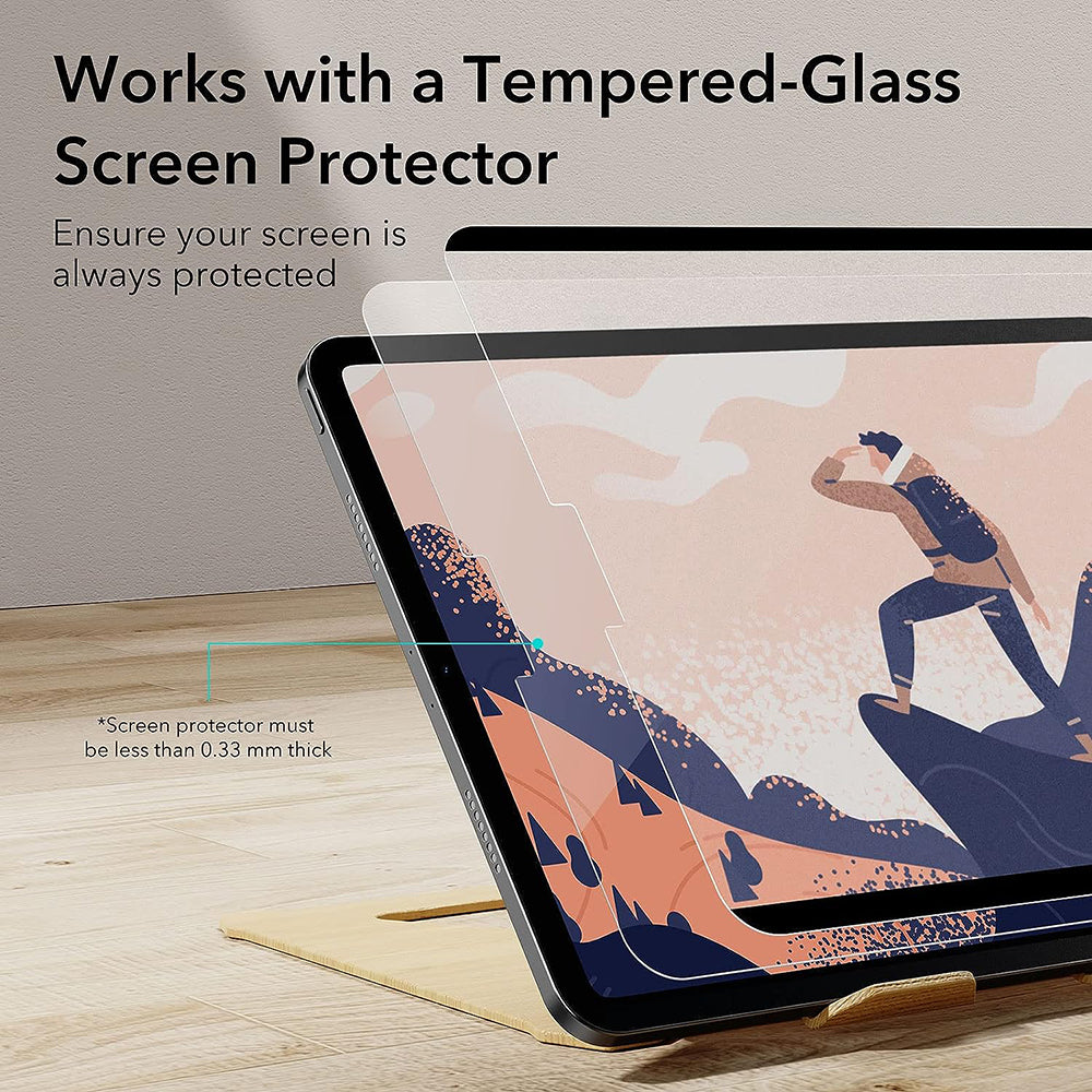 ESR Paper Feel Magnetic Screen Protector for Apple iPad Air 13 (2026) / Air 13 (2025) / Air 13 (2024), Plastic