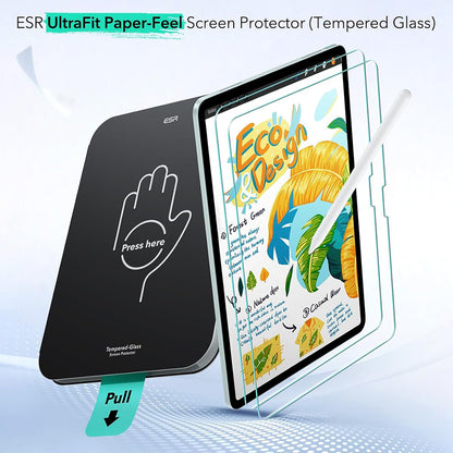 ESR Paper Feel UltraFit Screen Protector for Apple iPad Air 11 (2026) / Air 11 (2025), Plastic, Set of 2 Pieces