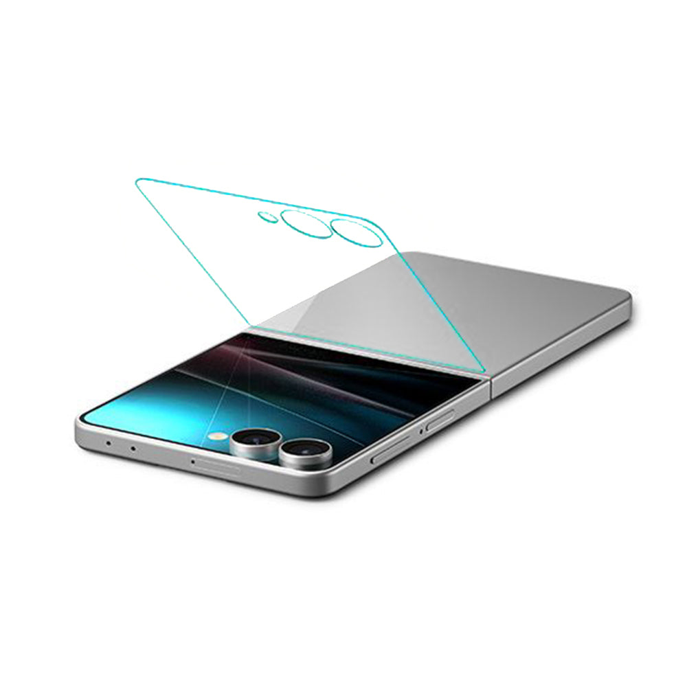 Spigen GlastR EZ FIT External Screen Protector for Samsung Galaxy Z Flip7 F766, Tempered Glass, Full Glue, Set of 2 pieces AGL09585