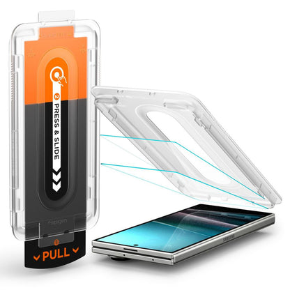 Spigen GlastR EZ FIT Pro HD Exterior Screen Protector for Samsung Galaxy Z Fold7 F966, Tempered Glass, Full Glue, Set of 2 pieces AGL09579