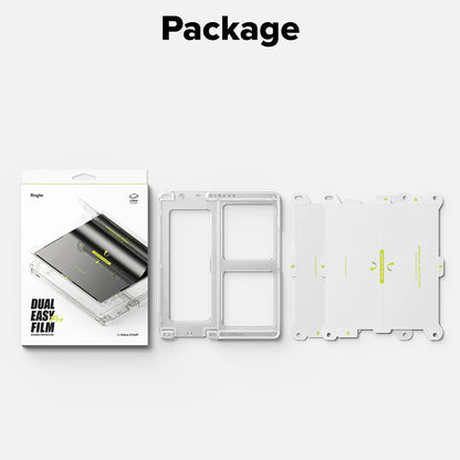 Ringke Dual Easy Pro Inner Screen Protector Film for Samsung Galaxy Z Fold7 F966, Plastic, Set of 2 pieces