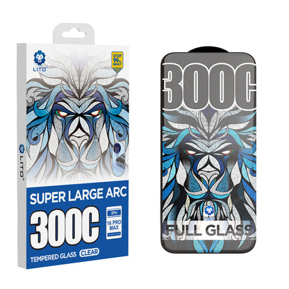 Lito D+ Max 300C Screen Protector for Apple iPhone 14 Pro, Tempered Glass, Full Glue