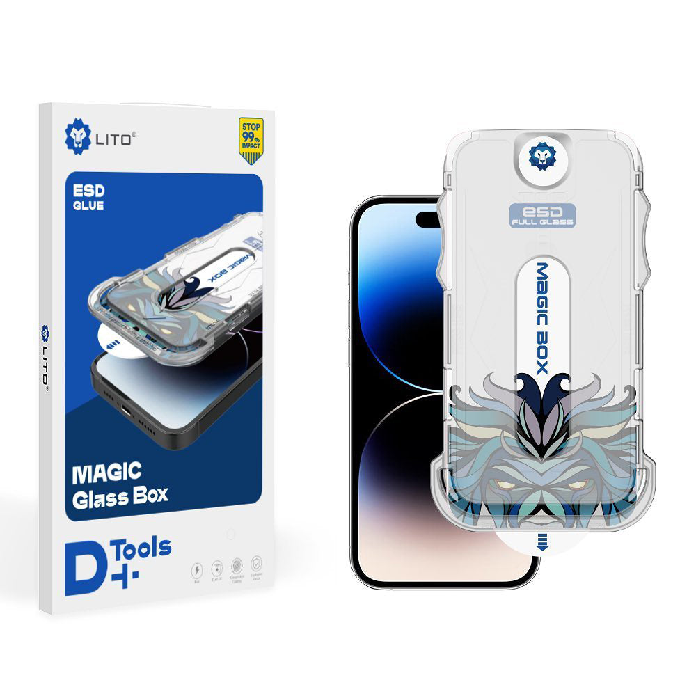 Lito Magic Glass Box D+ Tools Screen Protector for Apple iPhone 11 Pro, Tempered Glass, Full Glue