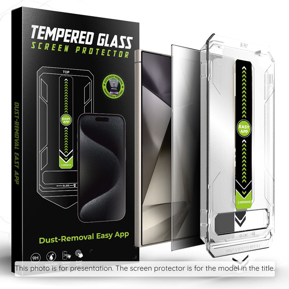 Privacy Screen Protector Techsuit TitanGlass CrystalHD for Samsung Galaxy S25 S931 / S24 S921, Tempered Glass, Full Glue