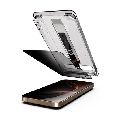 Privacy Screen Protector Techsuit TitanGlass for Apple iPhone 11 / XR, Tempered Glass, Full Glue, Set of 2 pieces