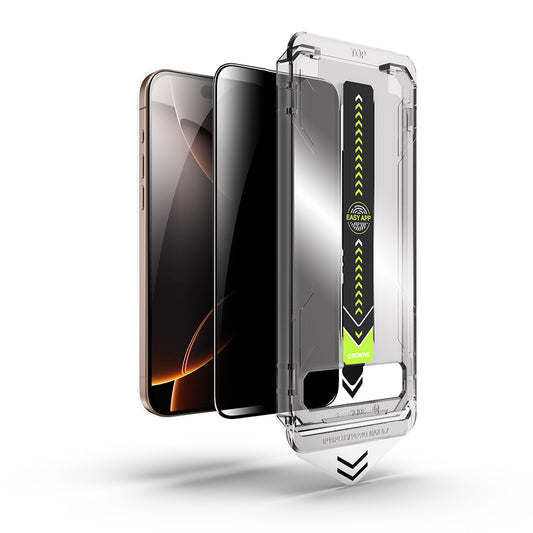 Privacy Screen Protector Techsuit TitanGlass for Apple iPhone 12 / 12 Pro, Tempered Glass, Full Glue