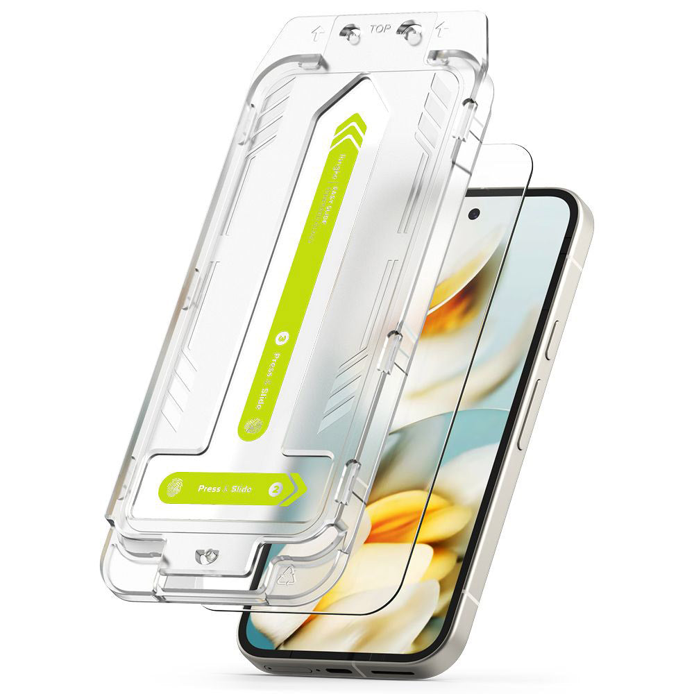 Ringke Easy Slide Screen Protector for Google Pixel 9a, Tempered Glass, Full Glue, Set of 2 pieces