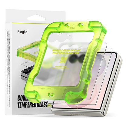 Ringke Pro Exterior Screen Protector for Samsung Galaxy Z Flip8 F776, Tempered Glass, Full Glue, Set of 2 pieces