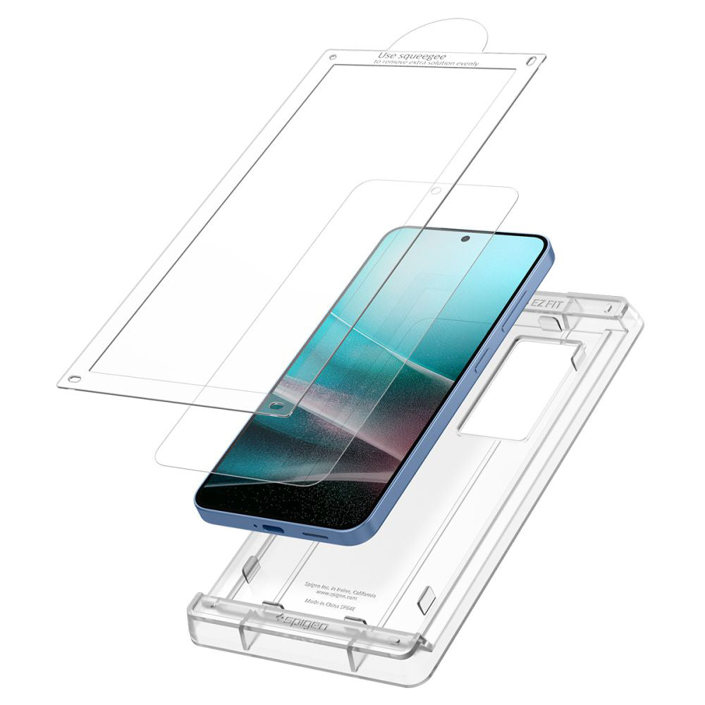 Spigen Elite Shield EZ FIT HD Screen Protector for Samsung Galaxy S25 S931, Plastic AFL09091