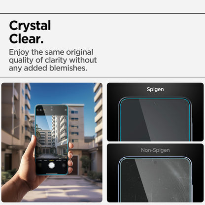Spigen GlastR EZ FIT HD Screen Protector for Samsung Galaxy A37 5G / A36 A366, Tempered Glass, Full Glue, Set of 2 pieces AGL11365