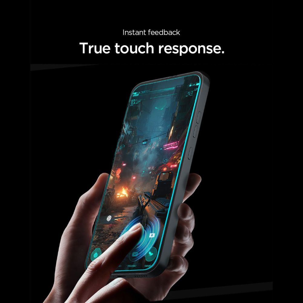 Spigen GlastR EZ FIT Pro Screen Protector for Nothing Phone (4a), Tempered Glass, Full Glue, Set of 2 pieces AGL11682
