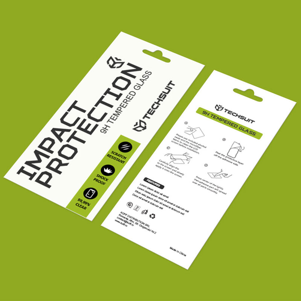 Techsuit Screen Protector for Oppo Find X9 Pro, Tempered Glass, Full Glue, 111D, Black