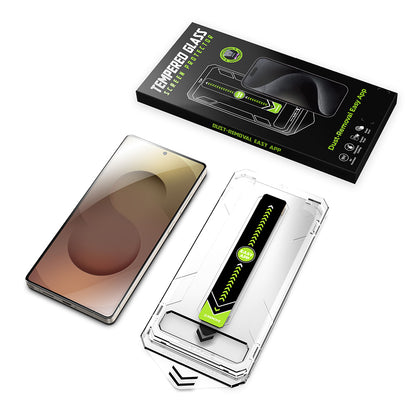 Techsuit TitanGlass CrystalHD Screen Protector for Samsung Galaxy S25 Ultra S938, Tempered Glass, Full Glue, Set of 2 pieces