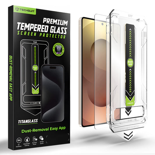 Techsuit TitanGlass CrystalHD Screen Protector for Samsung Galaxy S26 Ultra, Tempered Glass, Full Glue