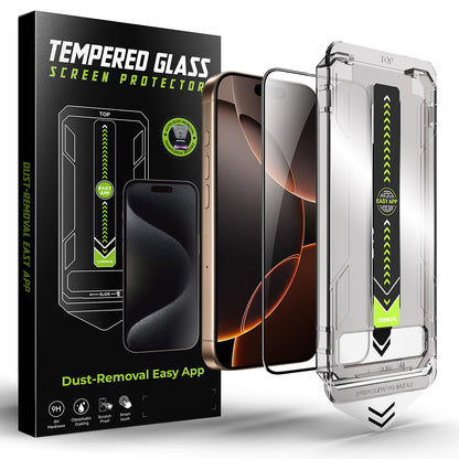 Techsuit TitanGlass Screen Protector for Apple iPhone 11 Pro Max / XS Max, Tempered Glass, Full Glue, Black