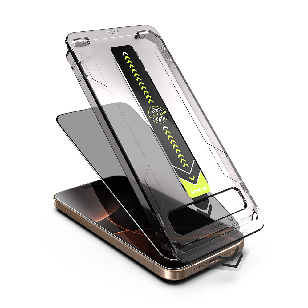 Privacy Screen Protector Techsuit TitanGlass for Apple iPhone 12 Pro Max, Tempered Glass, Full Glue