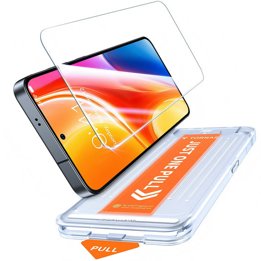 Torras GlassGo Install Master Screen Protector for Samsung Galaxy S26 Plus, Tempered Glass, Full Glue, Transparent