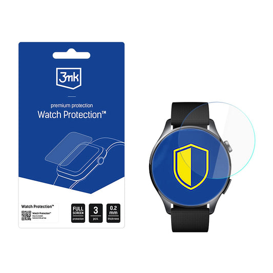 3MK Arc Protection Film for Xiaomi Watch 5, Set of 3 Pieces, Plastic