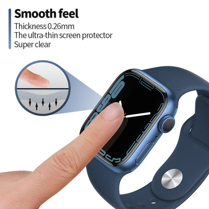 Blueo High Molecule Protective Film for Apple Watch 44mm Series, Tempered Glass, Black