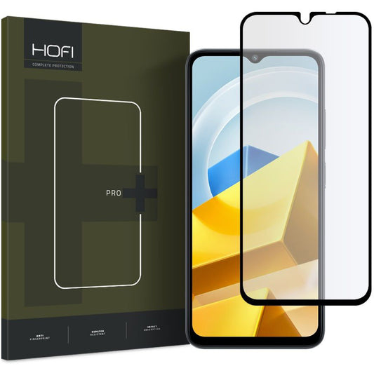 HOFI PRO+ Screen Protector for Xiaomi Poco M5, Tempered Glass, Full Glue, Black HOFI281