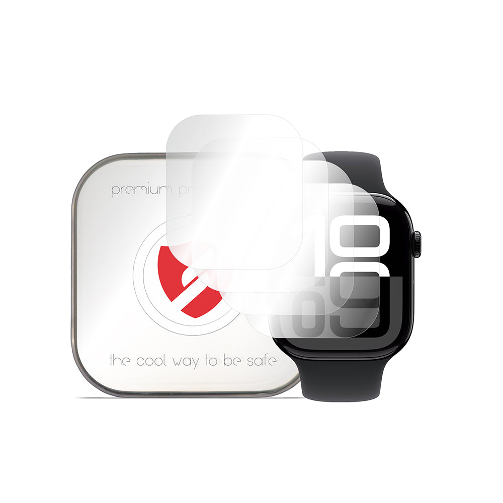 Smart Protection Premium Classic Protective Film for Apple Watch 10 46mm Series, Set of 4 pieces, Plastic