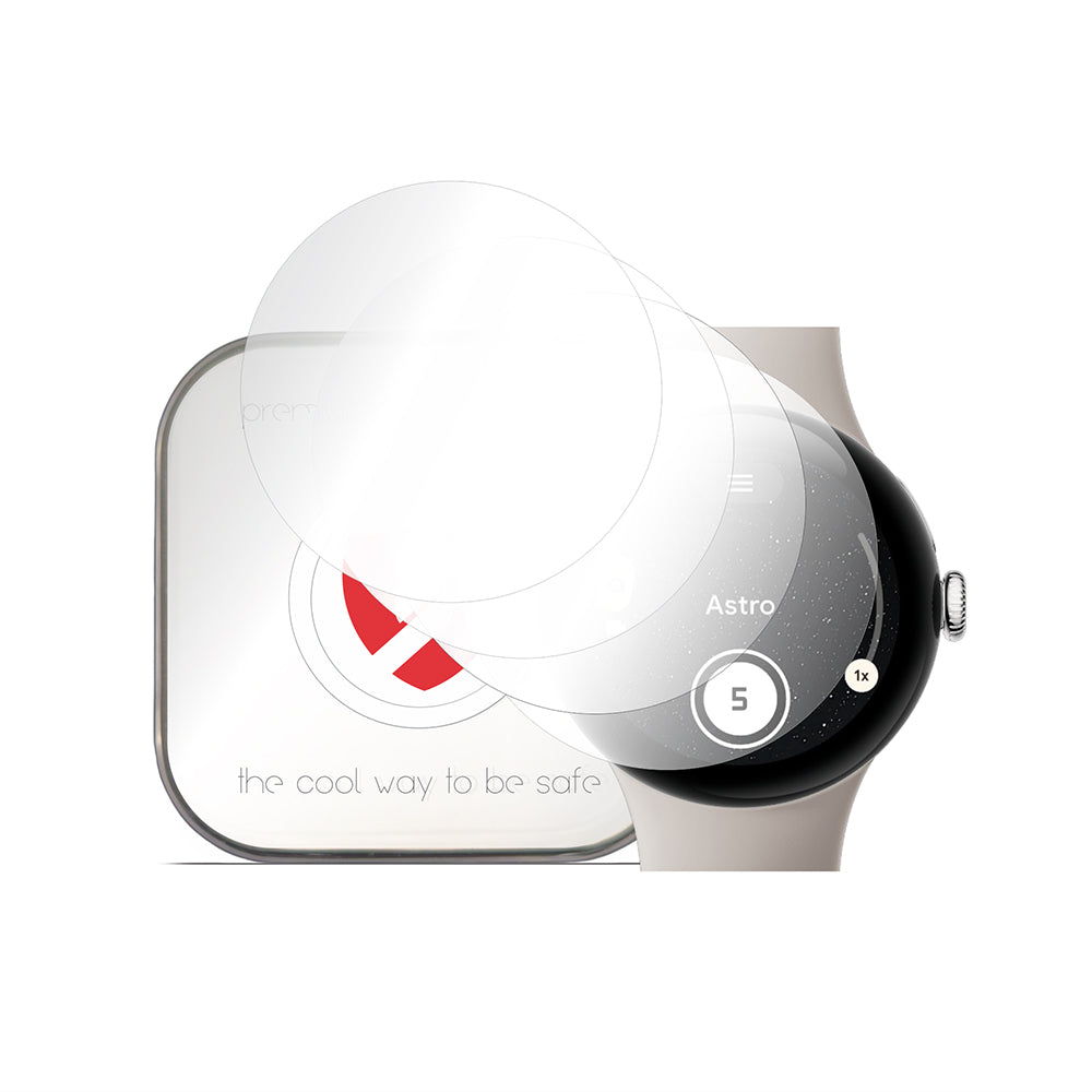 Smart Protection Premium Classic Screen Protector for Google Pixel Watch 4 45mm, Set of 4 Pieces, Plastic