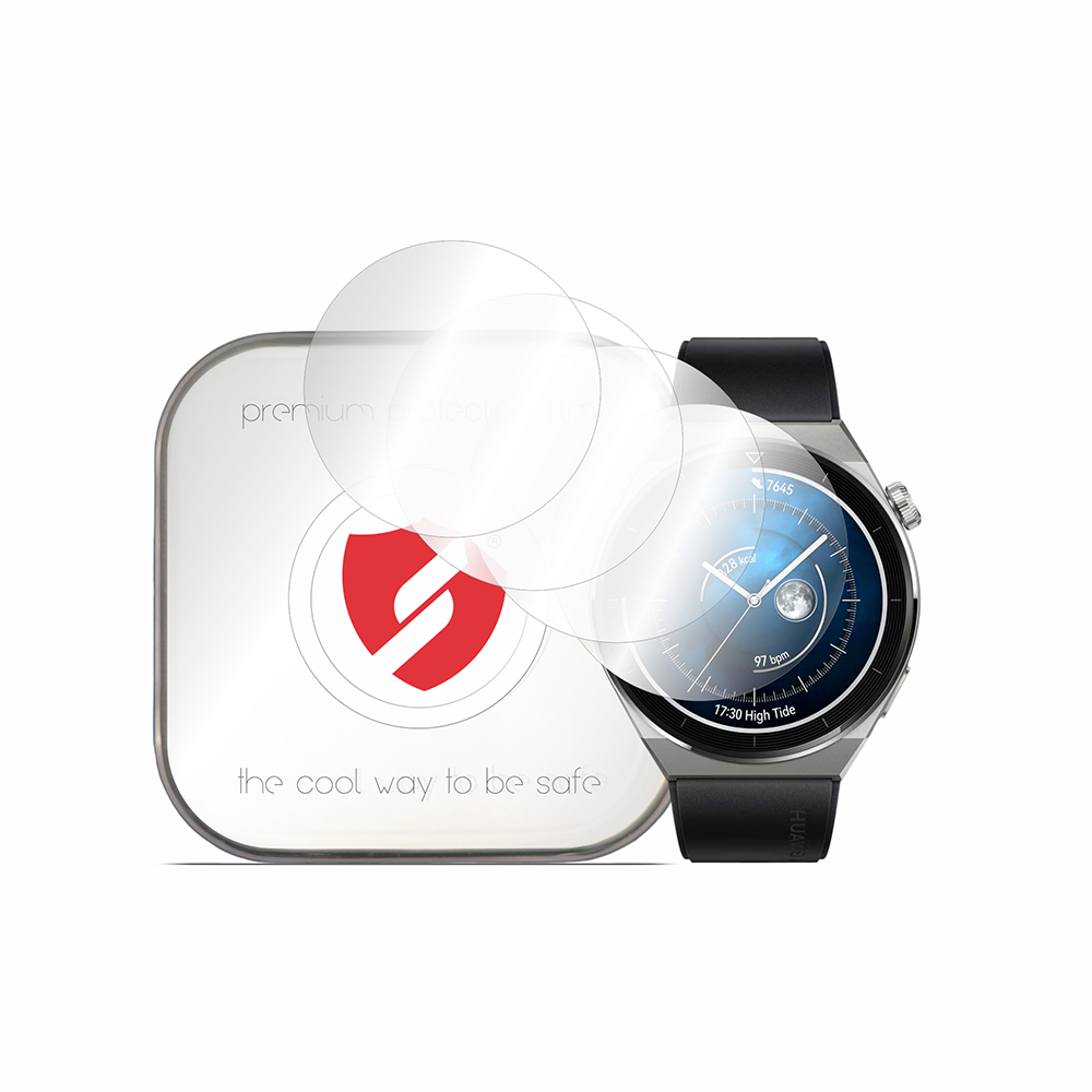 Smart Protection Premium Classic Screen Protector Film for Huawei Watch GT 3 Pro 46mm, Set of 4 pieces, Plastic