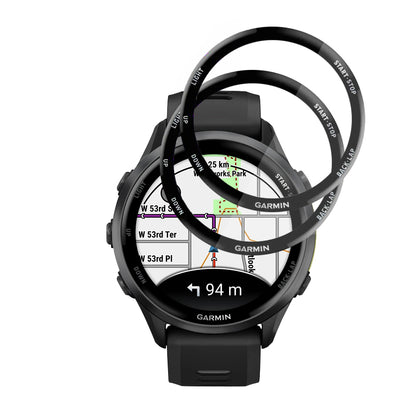 Techsuit Nano Flex Protection Film for Garmin Forerunner 570 47mm / 970, Set of 2 pieces, Plastic, Black