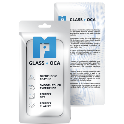 Screen Glass + OCA MP compatible with Apple iPhone 15 Plus, Black