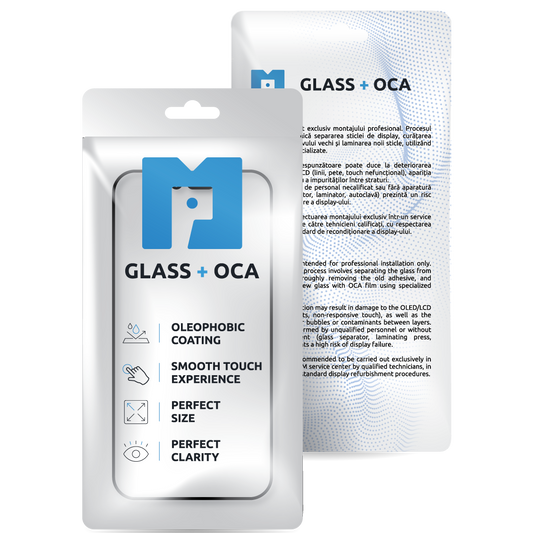 Screen Glass + OCA MP compatible with Samsung Galaxy S25 Ultra S938, Black