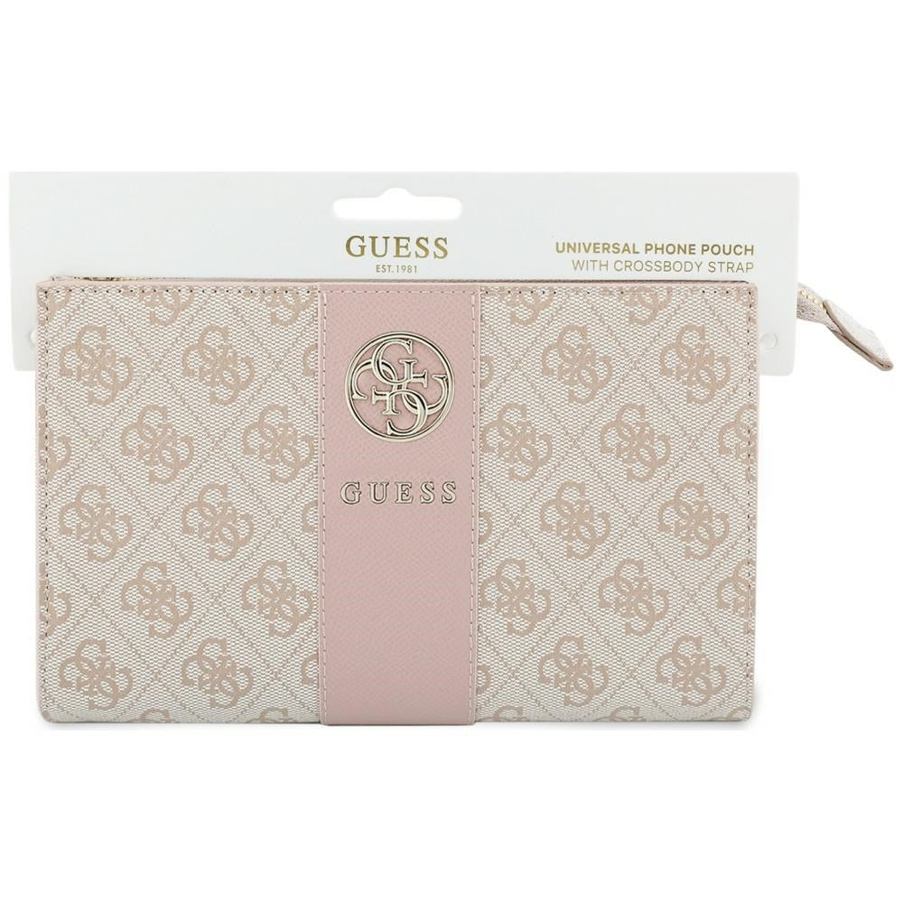 Universal Phone Bag, Guess, 4G Round Classic Logo Stripe, Pink