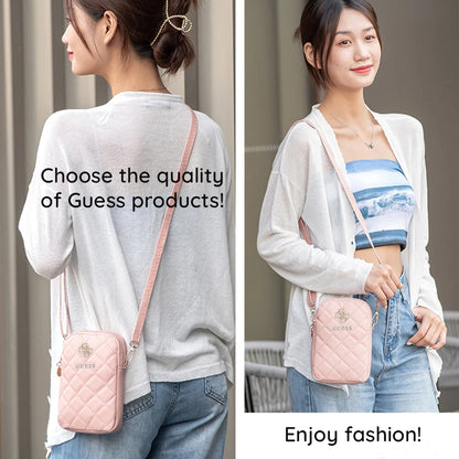 Universal Phone Bag, Guess, Quilted 4G, Black