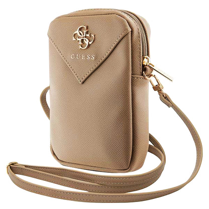 Universal Phone Bag, Guess, Triangle 4G, Gold