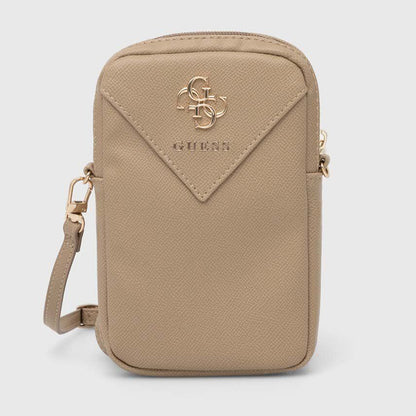 Universal Phone Bag, Guess, Triangle 4G, Gold