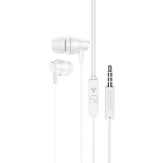 Handsfree 3.5mm Borofone BM61 Wanderer, White