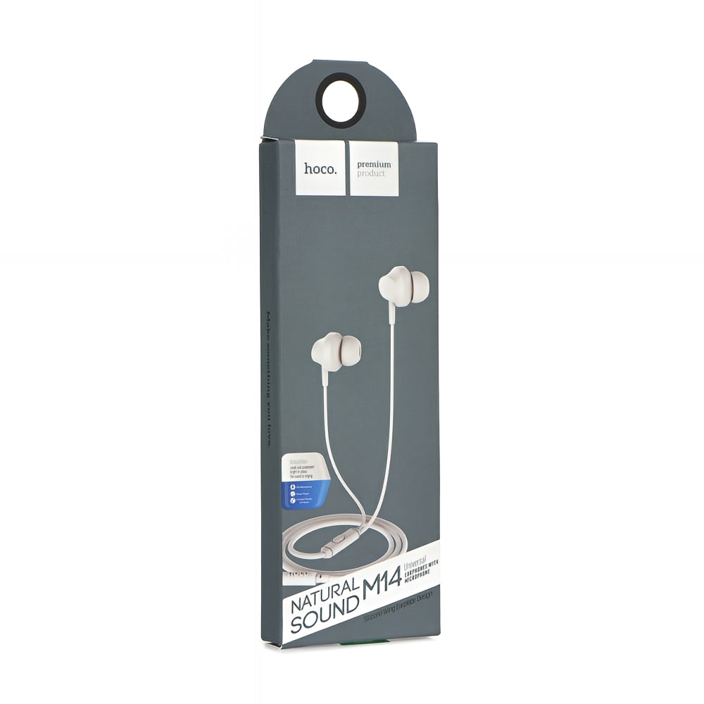 Handsfree 3.5mm HOCO M14, White