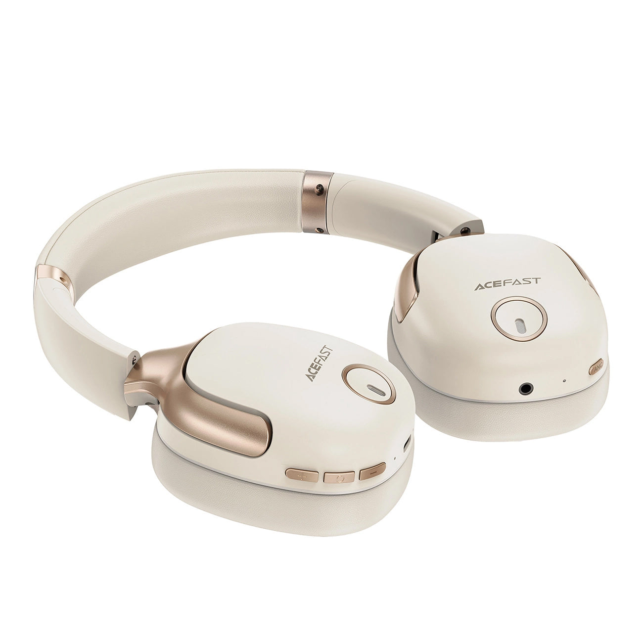 Handsfree Bluetooth Acefast H2, A2DP, ANC, Cream