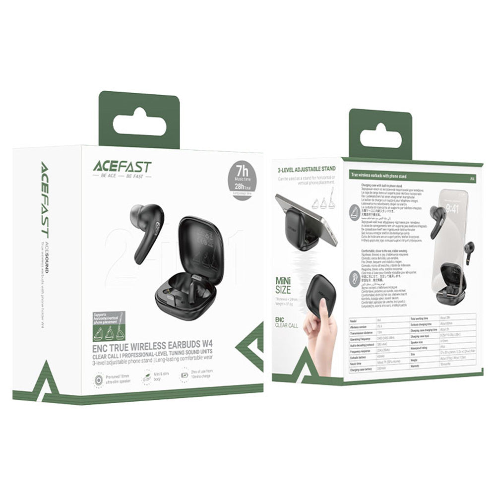 Acefast W4 Bluetooth Handsfree, TWS, Beige