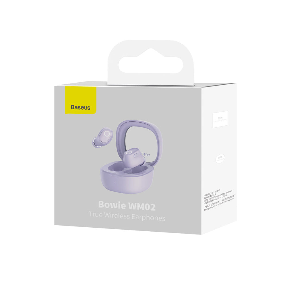 Handsfree Bluetooth Baseus Bowie WM02, TWS, Purple NGTW370205