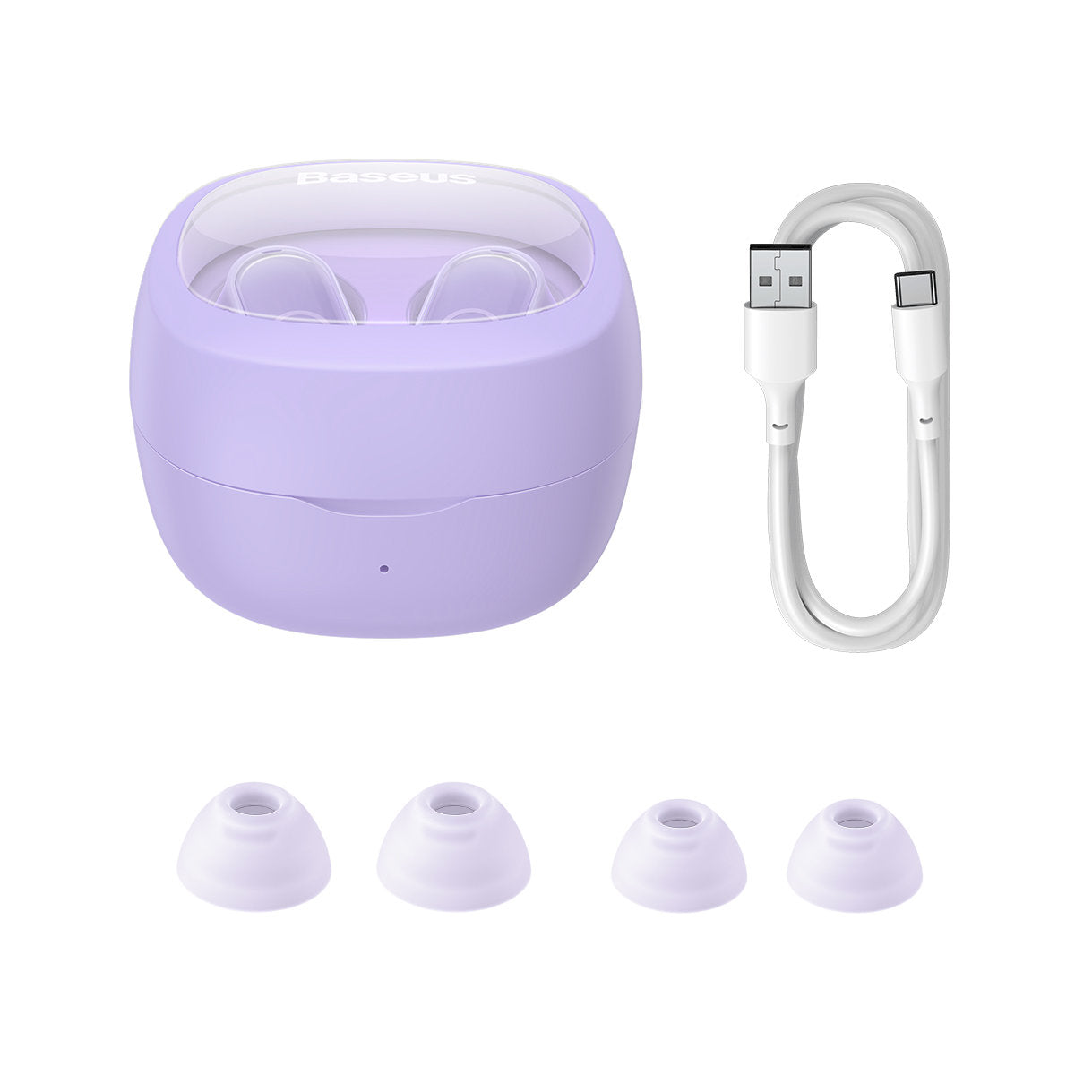 Handsfree Bluetooth Baseus Bowie WM02, TWS, Purple NGTW370205