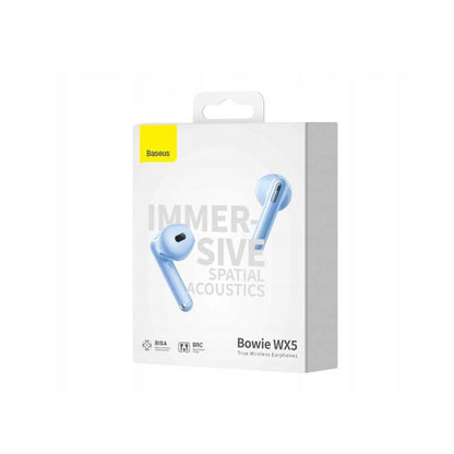 Handsfree Bluetooth Baseus Bowie WX5, TWS, Blue A00051000313-00
