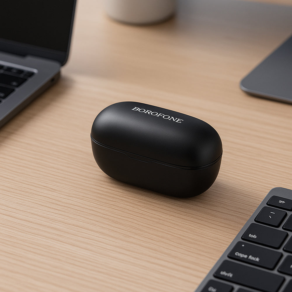 Handsfree Bluetooth Borofone FQ10 Joyful, TWS, Black