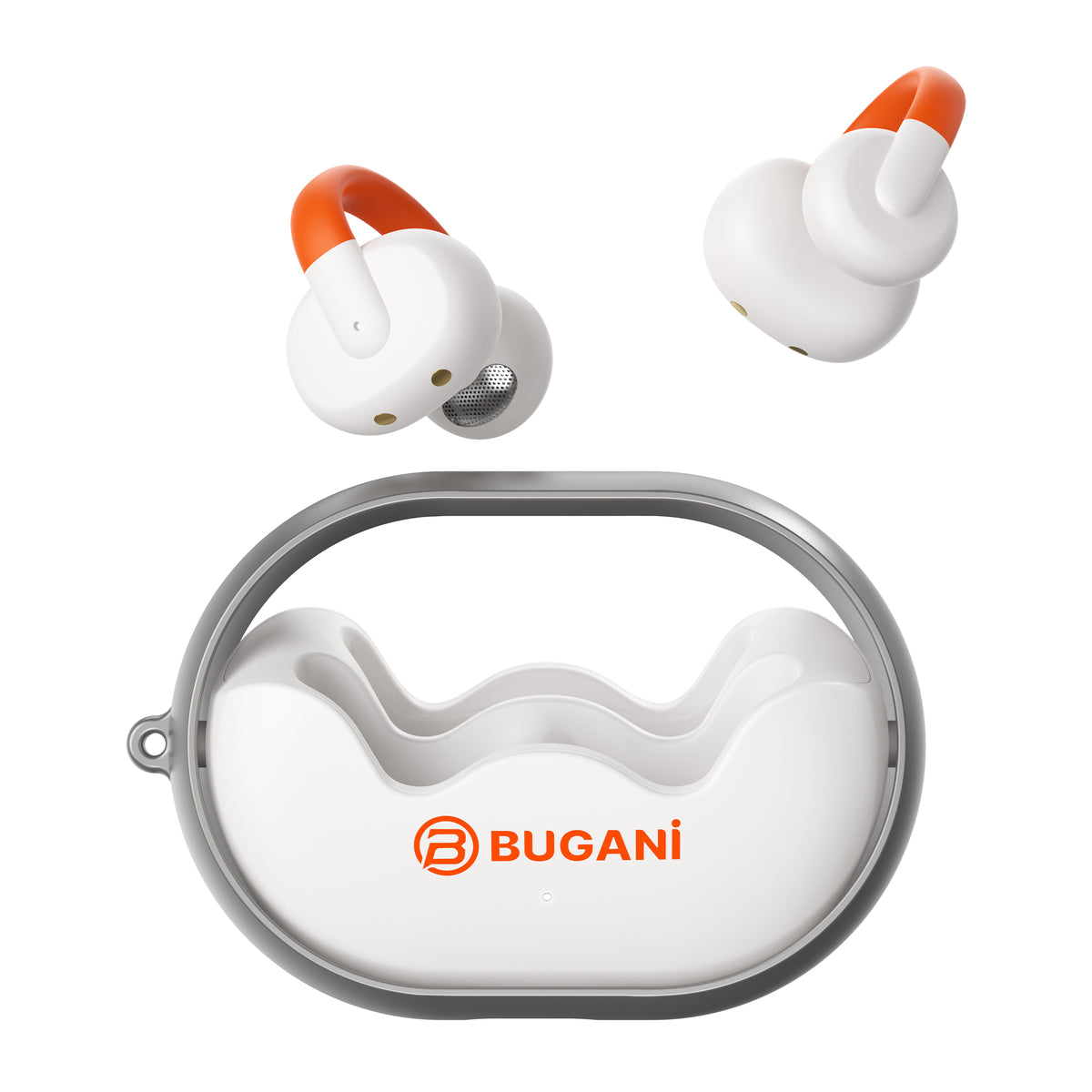 Bluetooth Handsfree Bugani Clip B21, TWS, White