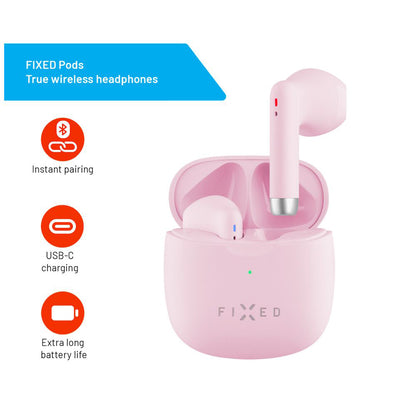 Fixed Bluetooth Handsfree, TWS, Pink