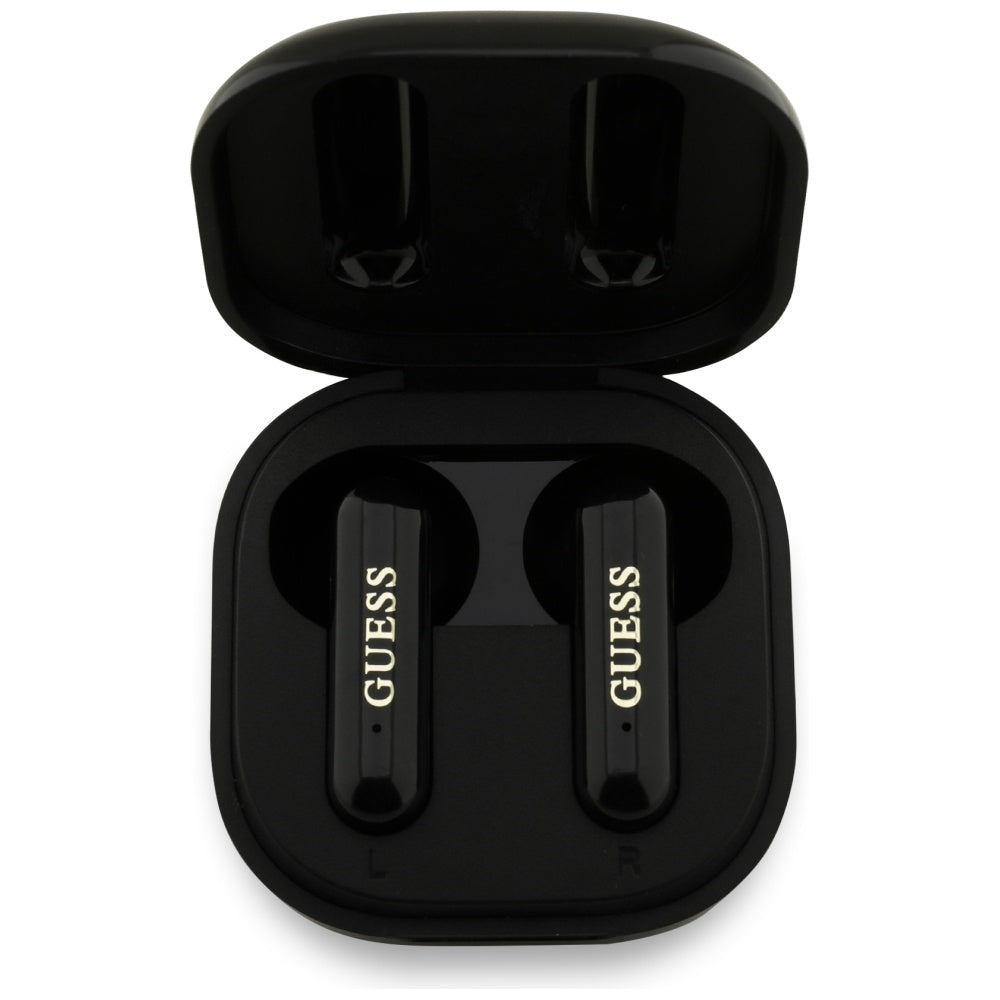 Handsfree Bluetooth Guess 4G Metal Logo, TWS, Black