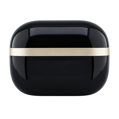 Guess Glossy Gold Line Printed Classic Logo Bluetooth Handsfree, TWS, Black